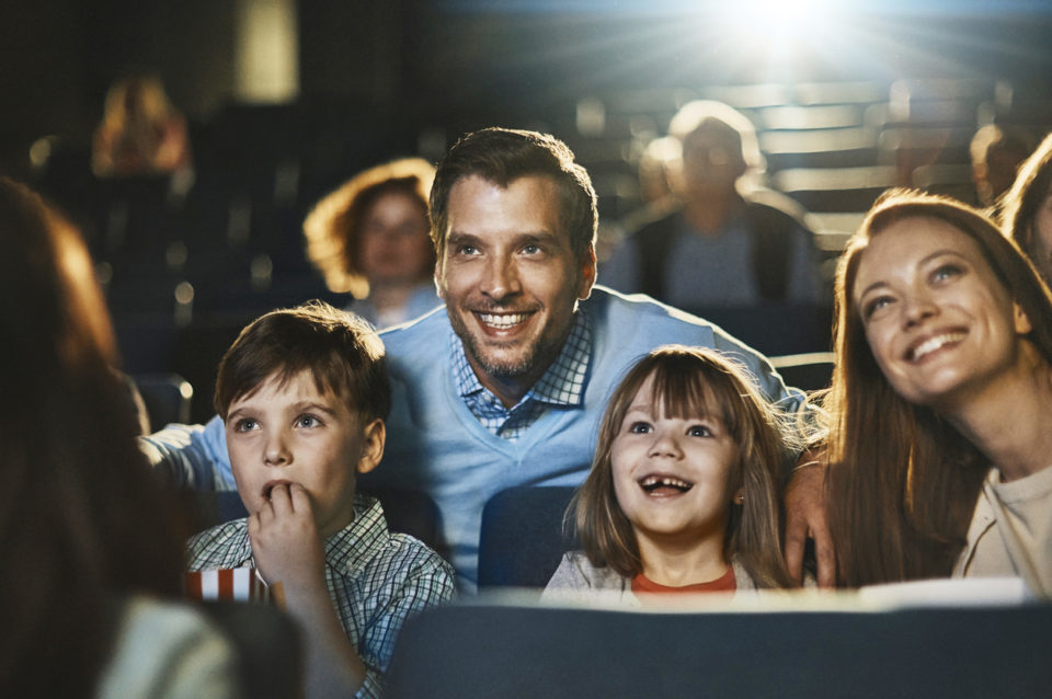 Family in the cinema